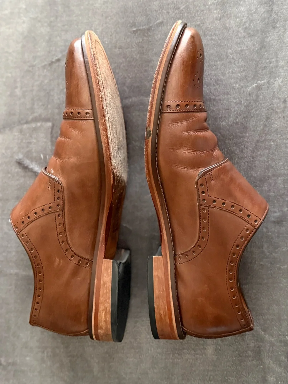 Johnston & Murphy Double Buckle Monk Strap Mens Brown Oxfords Casual Shoes 8.5M